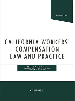 cover image of California Workers' Compensation Law and Practice